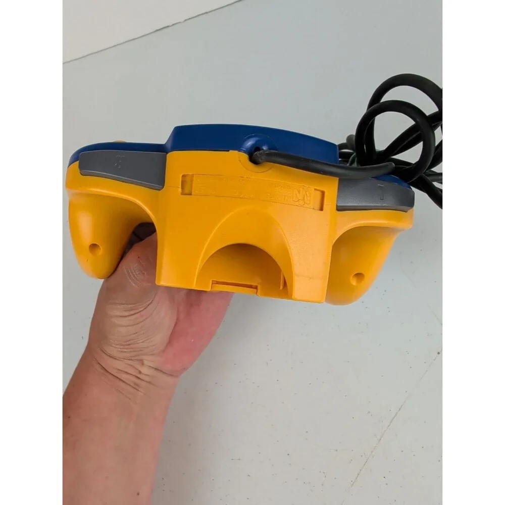Nintendo 64 Pokemon Edition N64 Controller Blue & Yellow GOOD Rare